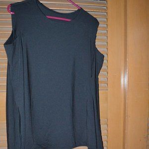Amazon Black Cold Shoulder Sheer Top XL